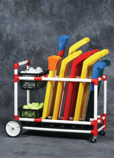 Hockey & Broomball Cart – Ball Storage Cart | Heavy-Duty Construction | Easy Assembly | 45